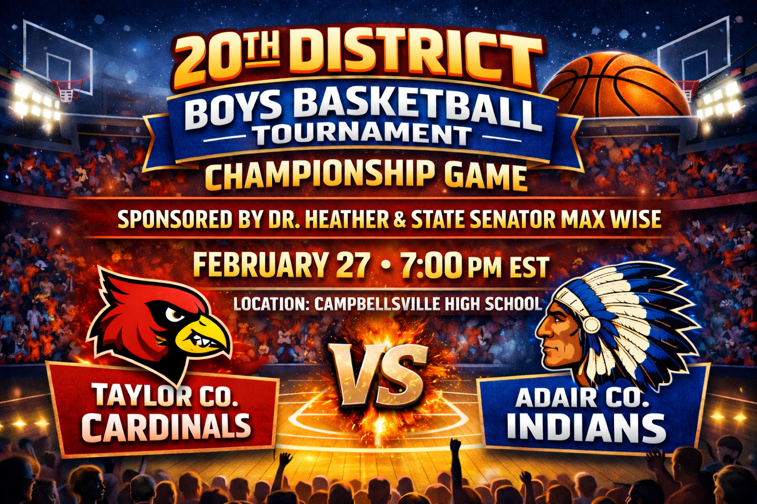 Taylor Vs Adair Boys Championship Game